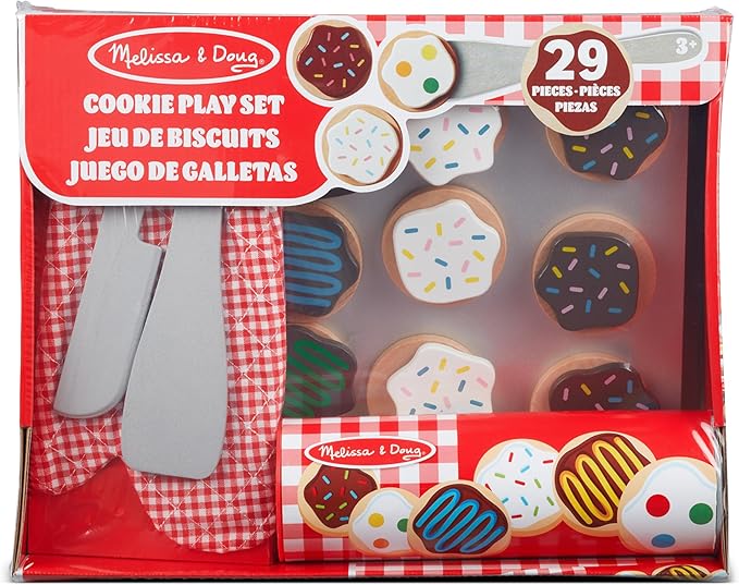 Melissa & Doug Slice and Bake Wooden Cookie Play Food Set