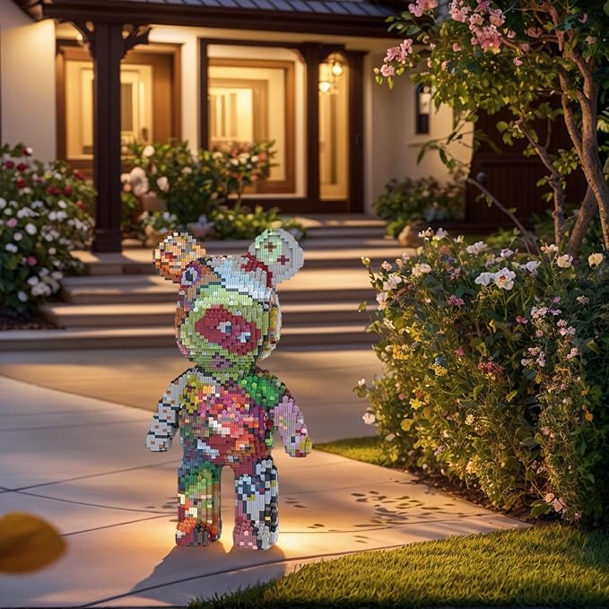 Bear Micro Mini Building Block Sets for Adults, No Compatible with Lego, 6950PCS Building Toys for Home & Office Decor, MOC 3D Creative Model Gifts for Christmas