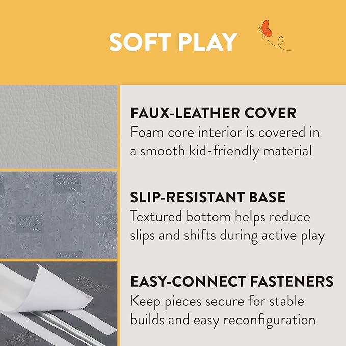 Step, Crawl and Slide Playset, Foam Blocks, Contemporary, 5-Piece