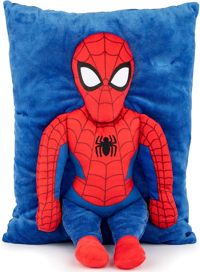 Jay Franco Marvel Spiderman 3D Snuggle Pillow - Super Soft – Measures 15 Inches (Official Marvel Product)