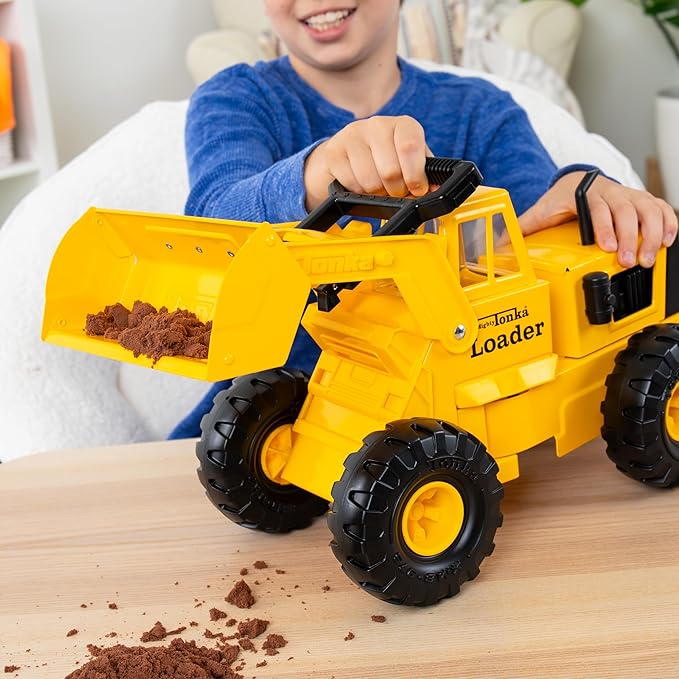 Tonka Retro Front Loader - Collector's Edition - Made with 2X More Steel, Kids Construction Toy, Metal Truck, Toy Truck for Boys and Girls, Kids, Toddlers, Ages 3+