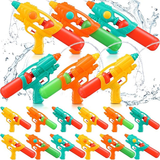 18 Pcs Large Water Guns for Kids Adults Long Range Water Pistol Toy Blaster Squirters Guns for Summer Outdoor Swimming Pool Beach Sand Fighting Play