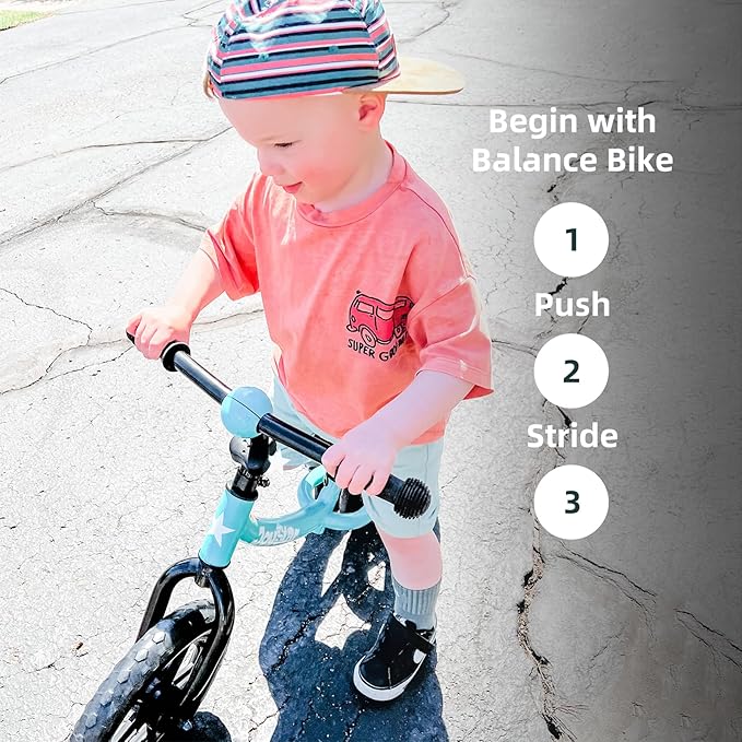 JOYSTAR Toddler Balance Bike 2 Year Old, Age 18 Months to 5 Years Old, No Pedal Bike with Adjustable Handlebar and Seat, Gift for 2-4 Boys Girls