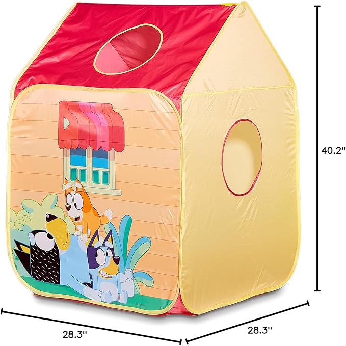 Bluey - Pop 'N' Fun Play Tent - Pops Up in Seconds and Easy Storage, Multicolor