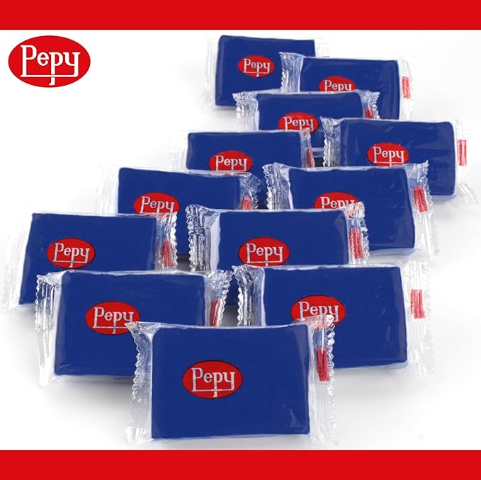 Pepy Plastilina Reusable and Non-Drying Modeling Clay; Set of 24 Bars, 1.4 Ounce Each, Perfect for Arts and Crafts Projects, Dark Blue
