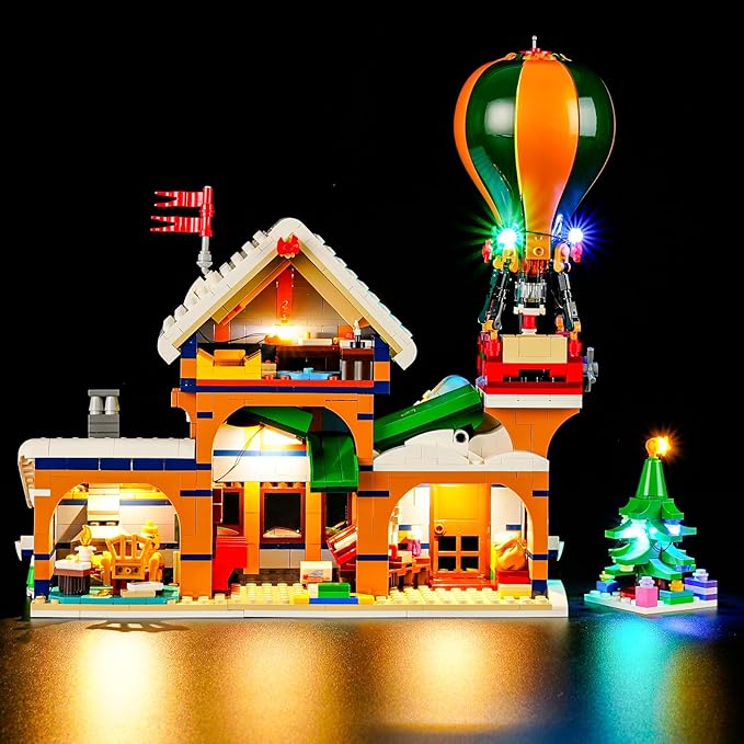 LED Light Kit for Lego 10339 Santa's Post Office, Christmas Décor Lights Building Set, Compatible with Lego 10339 Building Blocks Model(Not Include Blocks Set)