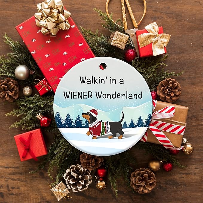 Gifts for Dog Lovers, Dachshund Christmas Decorations, Dachshund Ornament, Dog Christmas Ornaments 2025