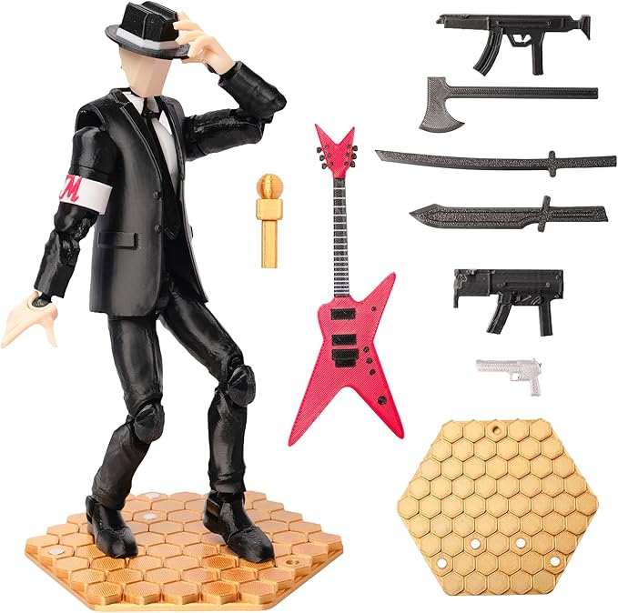 (Assembly Completed T13 Action Figure, 8.1 inches, Strong Magnetic Accessories, 3D Printed Robot Multi-Jointed Movable, Desktop Decorations for Game Lovers，POP Dancer (Black)