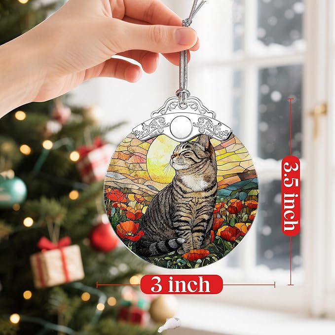 Black Cat Christmas Decorations: Christmas Ornaments, Holiday Decor, Stocking Stuffers, Gift Ideas, Xmas Gift, Pet Lover Gifts & Cat Mom Gifts