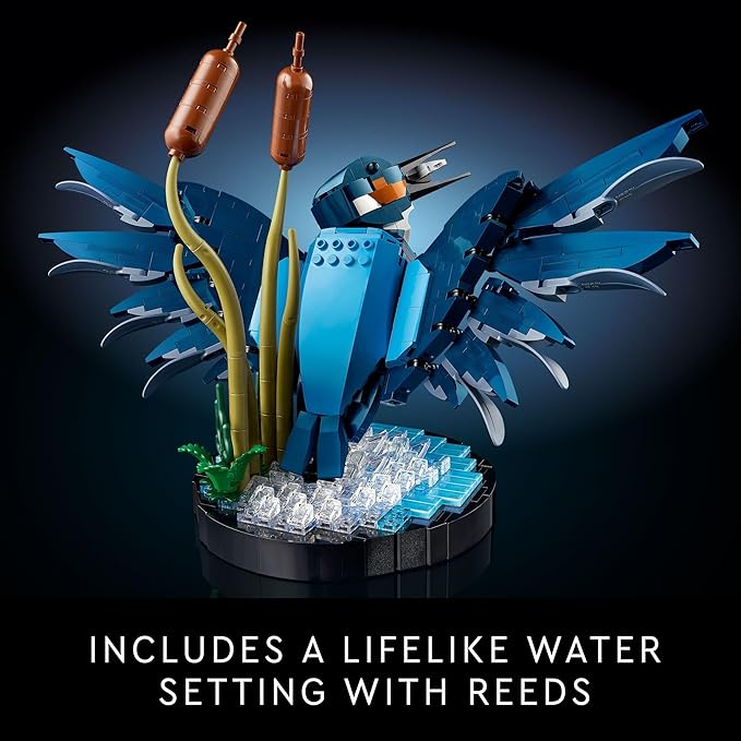 LEGO Icons Kingfisher Bird Model, Creative Set for Adults to Build and Display, Relaxing Project for Bird Enthusiasts, Ideal for Home and Office Décor, Gift for Bird Lovers, 10331