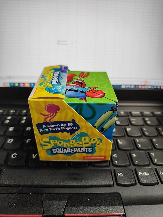 SHASHIBO Spongebob Squarepants Shape Shifting Box - STEM Magnetic Fidget Cube That Transforms Into Over 70 Shapes, Download Fun in Motion Toys Mobile App (Krusty Krab)