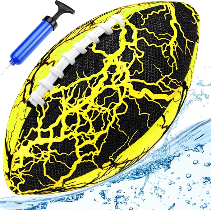 Jasonwell Pool Beach Water Football - Waterproof Football Strong Grip Fun Pool Toys Games for Swimming Pools Beach Lake Park Backyard Outdoor Play for Kids Children Teens Adults Family