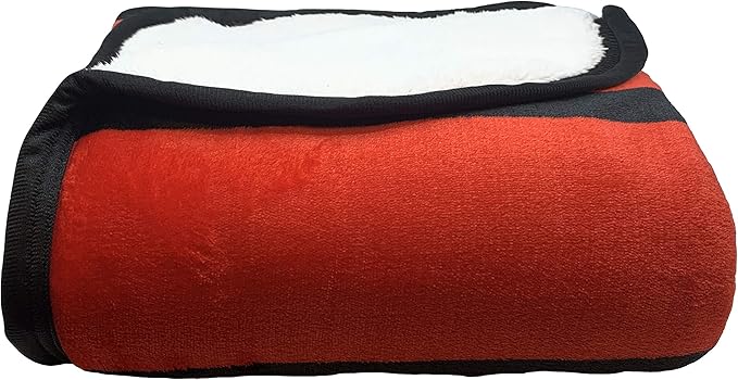 Jay Franco Disney Mickey Mouse Love Sherpa Throw Blanket - Measures 50 x 60 inches, Kids Bedding - Fade Resistant Super Soft - (Official Disney Product)