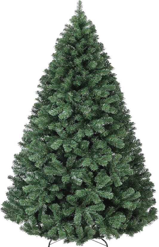 GAOMON 7.5FT Premium Spruce Artificial Holiday Christmas Tree for Home, Office, Party Decoration w/ 1,450 Branch Tips, Easy Assembly, Metal Hinges & Foldable Base