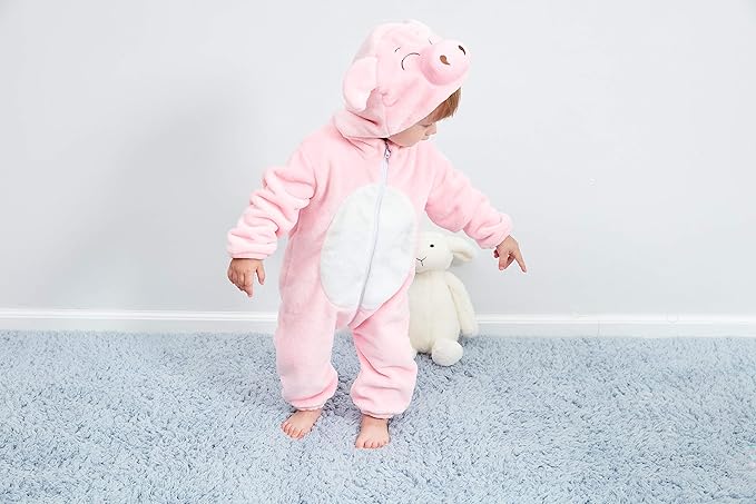 Dream cosplay Unisex Baby Costume,Baby Flannel Animal Halloween Home Clothing