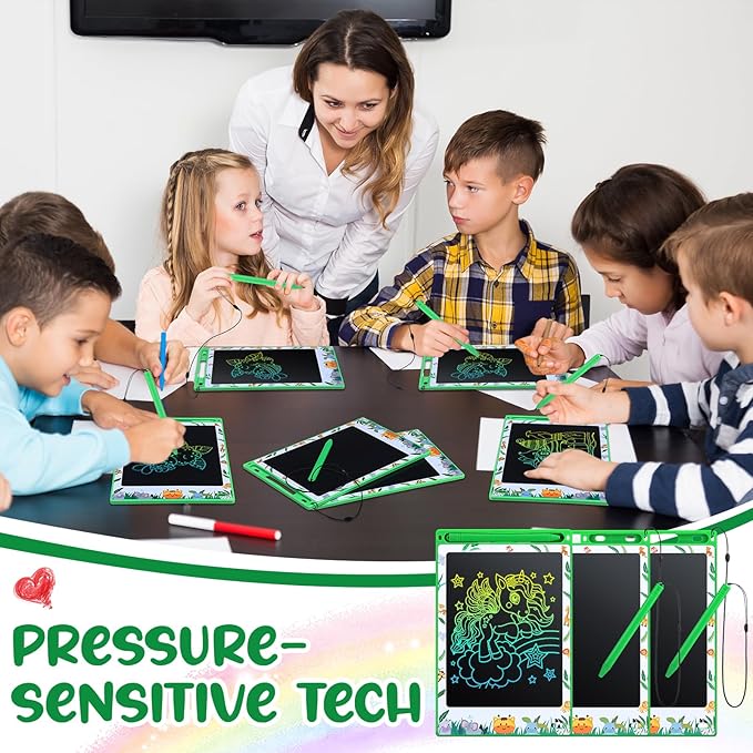 Zhehao 20 Pack LCD Writing Board for Adults, 8.5 Inches Doodle Jungle Animals Reusable Scribbler Board Screen Drawing Pad Erasable Painting Pads Educational Toy for Adults