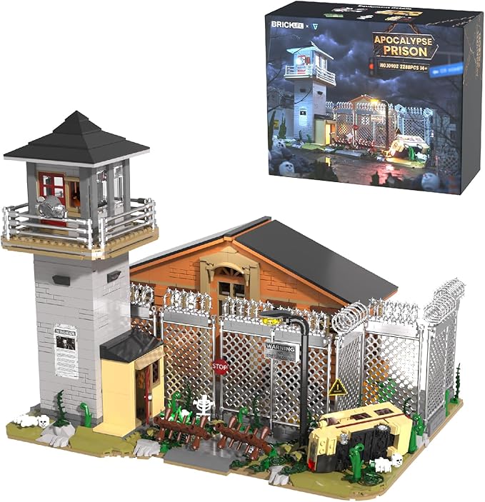 2288 PCS Jail constructo Miniature House Bricks kit,Simulation Architecture Construction Toy Building Sets,Best Choice for Teens Boys Girls or Adults,Great Building Block Toy Gift for Friends or Kids