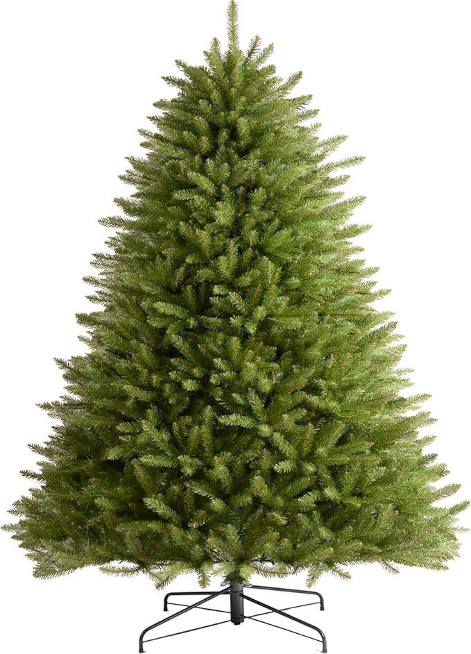 9FT Pre-lit Christmas Tree Premium Artificial Spruce Remote Control with 1200 Warm White & Multi-Color Lights, Hinged/Feel Real/Realistic/Full Fir Dual Color Xmas Tree 9 Feet Outdoor Festive Holiday