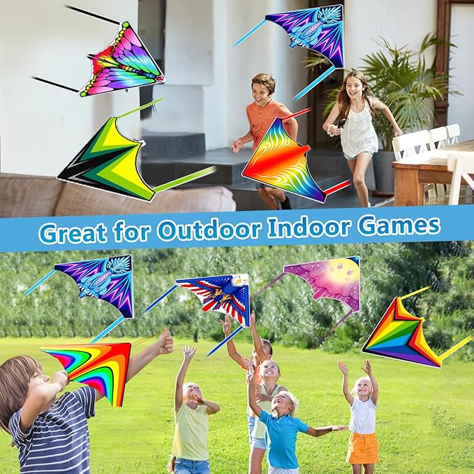 8 Pack/20 Pack Mini Kites for Boys Girls 3-5 6 7 8 Gift & Party Favors, Finger Launcher Kites Easy to Fly Ejection Kite for Kids Teens Ages 4-18 Beach Park Backyard Outdoor Sports Flying Toys