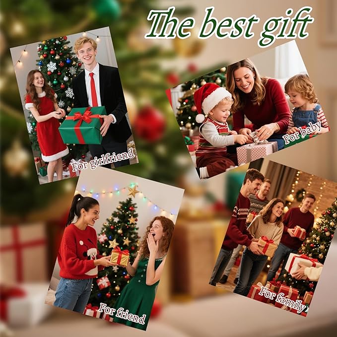 Personalized Letter Christmas Ornaments 2025, Custom Xmas Ornaments Decorations for Christmas Tree with Name 3D Resin Xmas Hanging Pendant Original Gifts for Family Friends (Q)