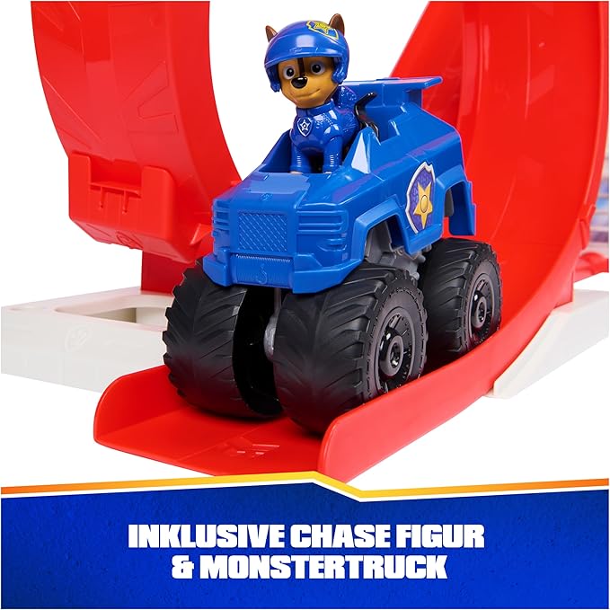 PAW Patrol: Rescue Wheels Super Loop Tower HQ, with Light, Sound, Vehicle Launcher, Chase Action Figure & Toy Truck, Kids Toys for Boys & Girls Age 3+