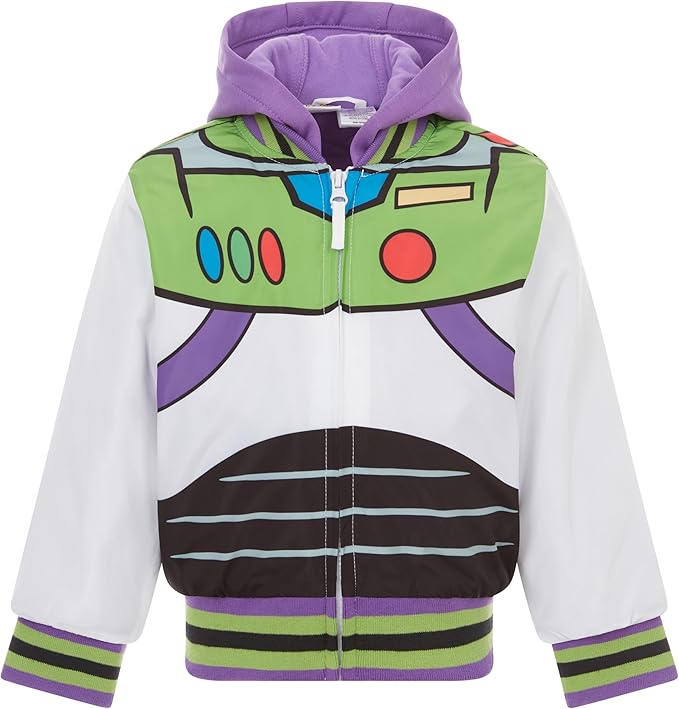 Disney Toy Story Cars Zip Up Varsity Bomber Jacket Toddler to Little Kid Sizes (2T - 7-8)