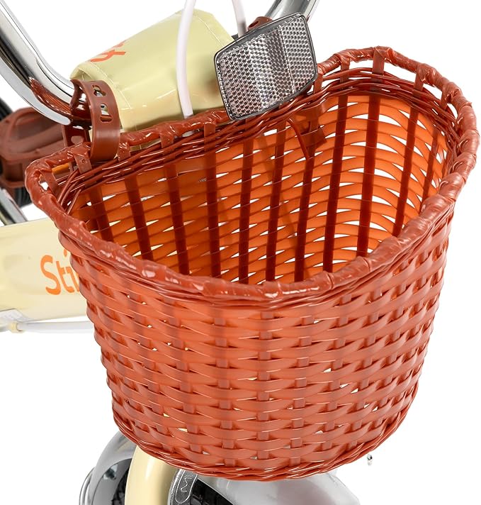 JOYSTAR Vintage Kids Bike with Training Wheels & Basket, 12 14 16 20 24 Inch Girls Bike for 2-14 Years Old, Multiple Colors