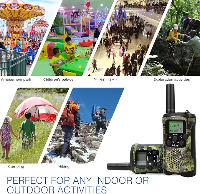 Gifts for Kids Aged 5-12 Boy Toys Kids Walkie Talkies 22 Channel 2 Way Radio 3 Miles Long Range fit Outdoor Adventure Hunt Game Camp Toys for Boys 6 7 8 9 Years Old Gifts for Boys