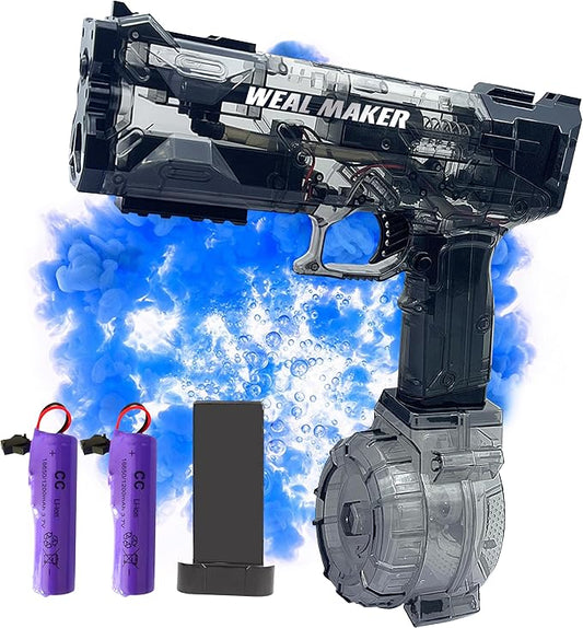 2025 Upgraded Electric Water Gun – Automatic Squirt Gun with 500CC Tank, 28FT Long Range, Dual Rechargeable Batteries, Waterproof Design, Ideal for Kids & Adults Summer Pool Fun