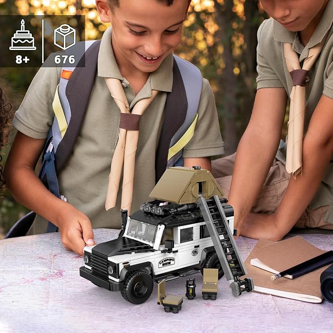 Off-Road Vehicles Car Building Toy with Collectible Storage Box(676 Pcs) 1:32 Model,Compatible with Adult Collectible Model Cars Kits to Build for Ages 8-16 Boys Kids Hobbyist&Collector