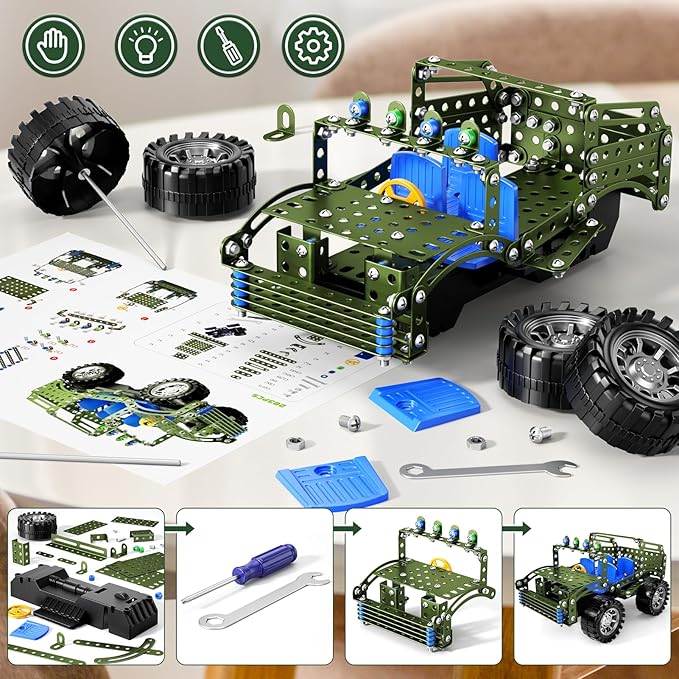 Model Truck Set for Kids Boys 8 9 10 11 12 Years Old - Teen Building Kits, Educational Building Projects Model, Assembly Science Model Car Kits Toys Gifts for Kids Ages 8-12 12-16 and Adults