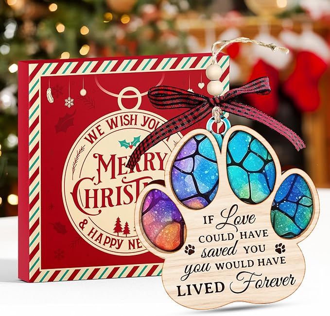 Pet Memorial Ornament for Christmas Tree - Unique Ornaments for Memory Keepsake - Ideal Gifts for pet Memorials - Pet Loss Gifts - A Ornament Reminder of Puppy Memories