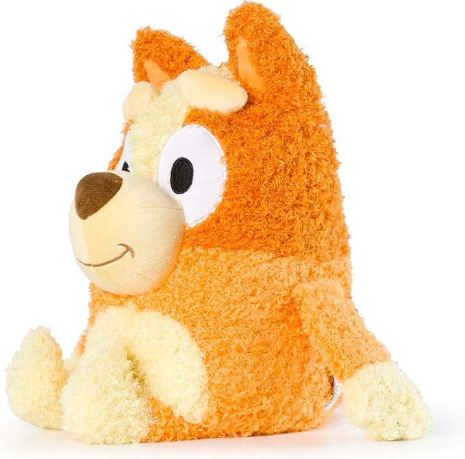 Jay Franco Bluey Plush Pillow Buddy - Soft Plushie Stuffed Pillow, 17 Inches, Orange - Bingo