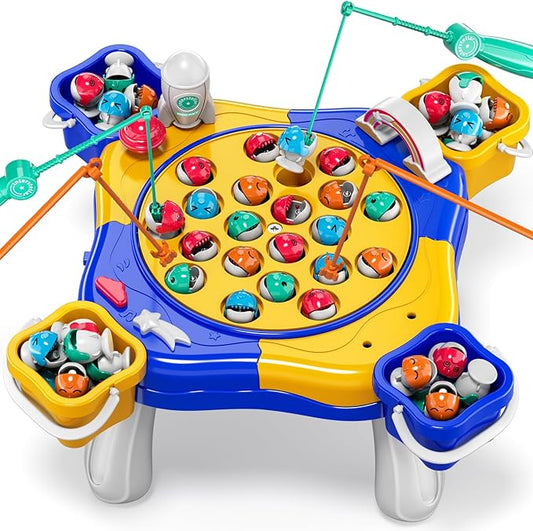 Magnetic Fishing Game for Kids Toddlers 3-5, 70 Pcs Board Game Birthday Gifts for 3-8 Years