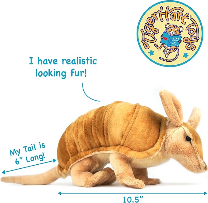 Mike The Armadillo - 10 Inch (Tail Measurement not Included!) Stuffed Animal Plush