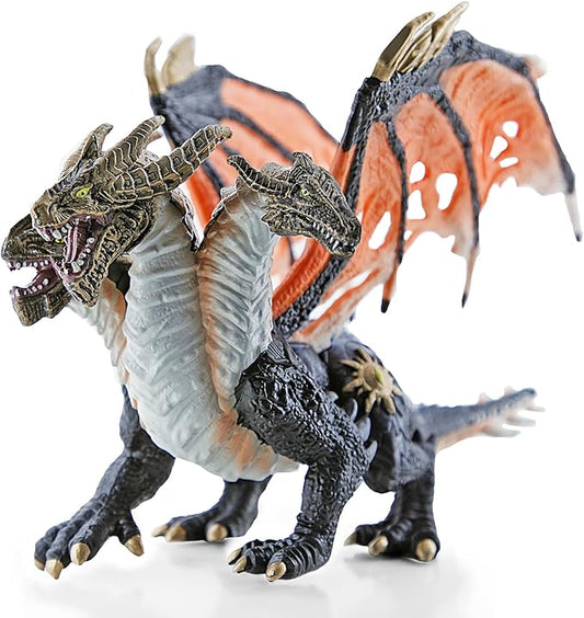 RECUR Devil Dragon Action Figurine, 9 Inch Statue Dragon Toys for Boys Girls Kids, RPG Figures Miniatures for Tabletop Display & Roleplaying, Collectors Toy Age 3 +