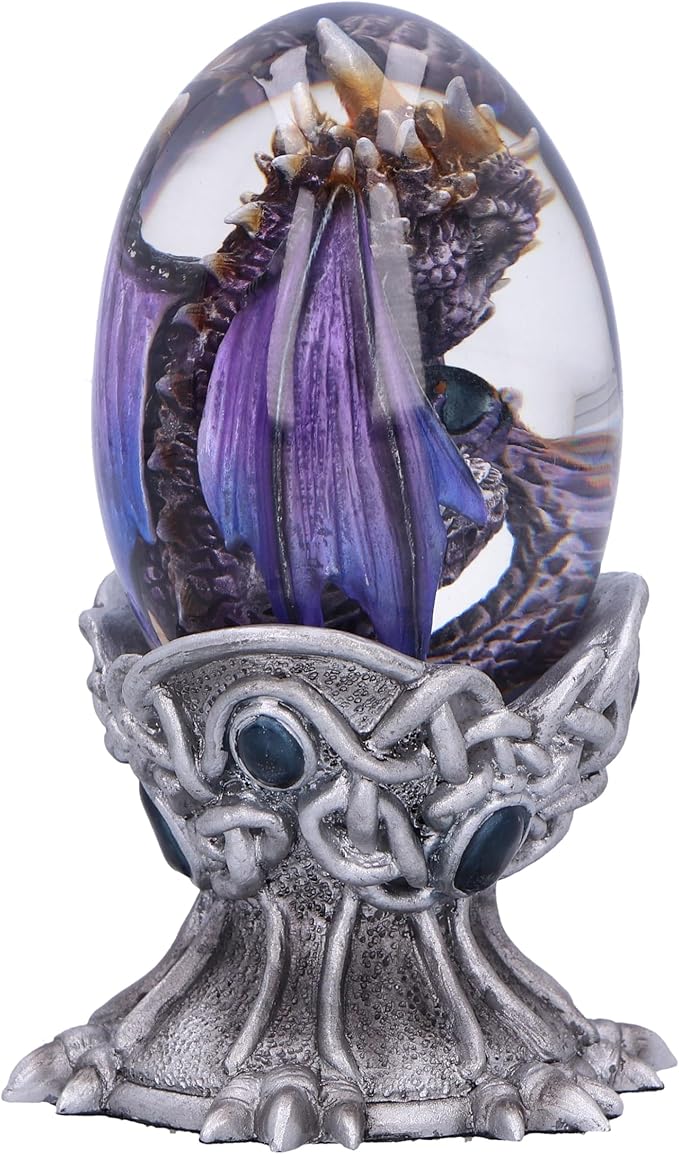 Nemesis Now Elemental Dragonlings, Glass Egg Figurine, Cast in The Finest Resin, Expertly Hand-Painted - Air