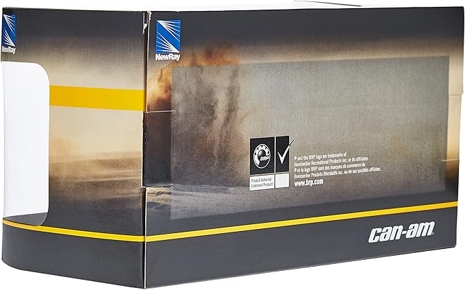 New-Ray 58193B New-Ray-58193B-1:18 Scale Toy CAN-AM Maverick X3 X Turbo Black, Adults Unisex