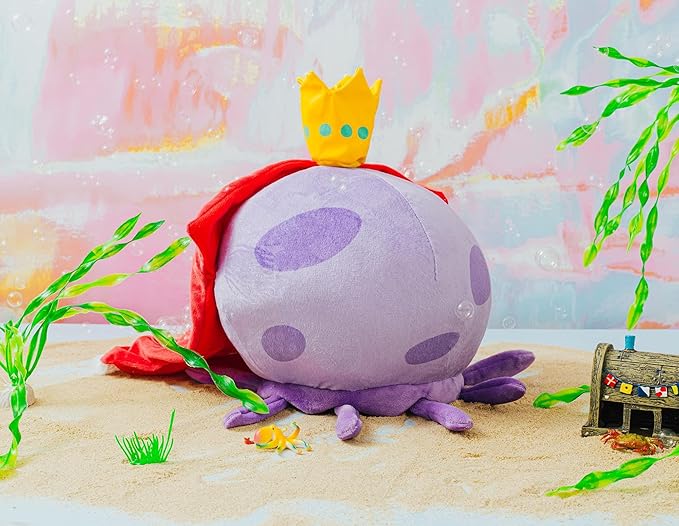 Nickelodeon Spongebob Squarepants King Jellyfish 10-Inch Collector Plush Toy, Large Soft Stuffed Animal