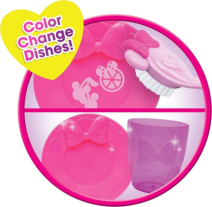 Minnie's Happy Helpers Magic Sink Set, Pretend Play Working Sink, Kids Toys for Ages 3 Up by Just Play