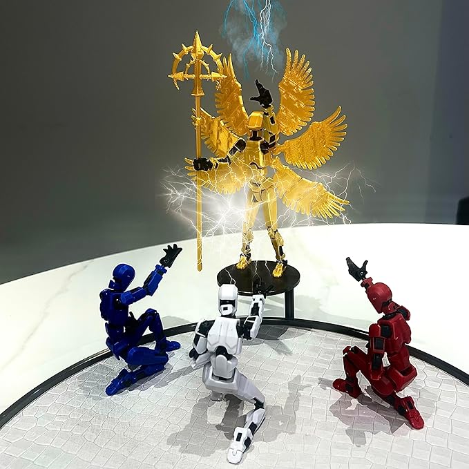 (Assembly Completed) Titan13 Action Figure Set, Dummy 13 3D Printed Action Toy Gifts for Kids, Robot 13 Action Figure Full Body Mechanical Doll Christmas Birthday Gift for Boys Girls