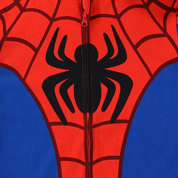 Marvel Spider-Man Boys Cosplay Hooded Coverall for Toddler
