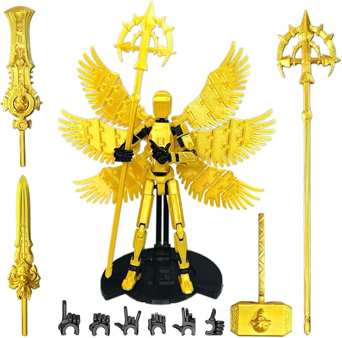 (Assembly Completed) Titan13 Action Figure Set, Dummy 13 3D Printed Action Toy Gifts for Kids, Robot 13 Action Figure Full Body Mechanical Doll Christmas Birthday Gift for Boys Girls