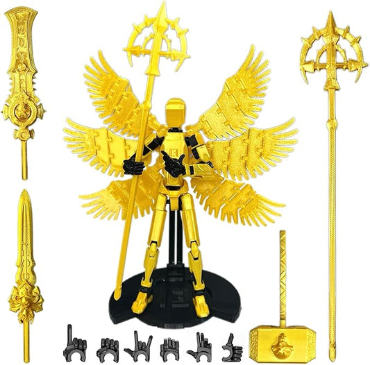 (Assembly Completed) Titan13 Action Figure Set, Dummy 13 3D Printed Action Toy Gifts for Kids, Robot 13 Action Figure Full Body Mechanical Doll Christmas Birthday Gift for Boys Girls