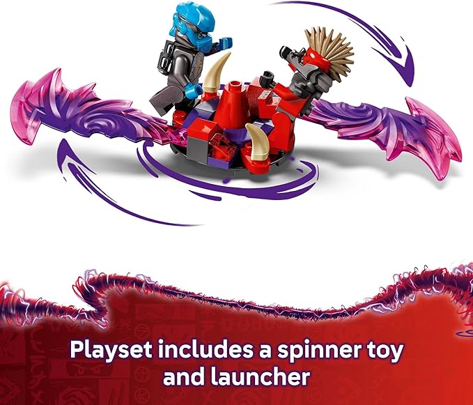 LEGO NINJAGO Dragonian Storm Village Toy Building Set - Pretend Play Playset for Kids, Boys and Girls, Ages 7+ - Spinner Toy with 6 Ninja Minifigures - Gift Idea for Birthdays - 71841