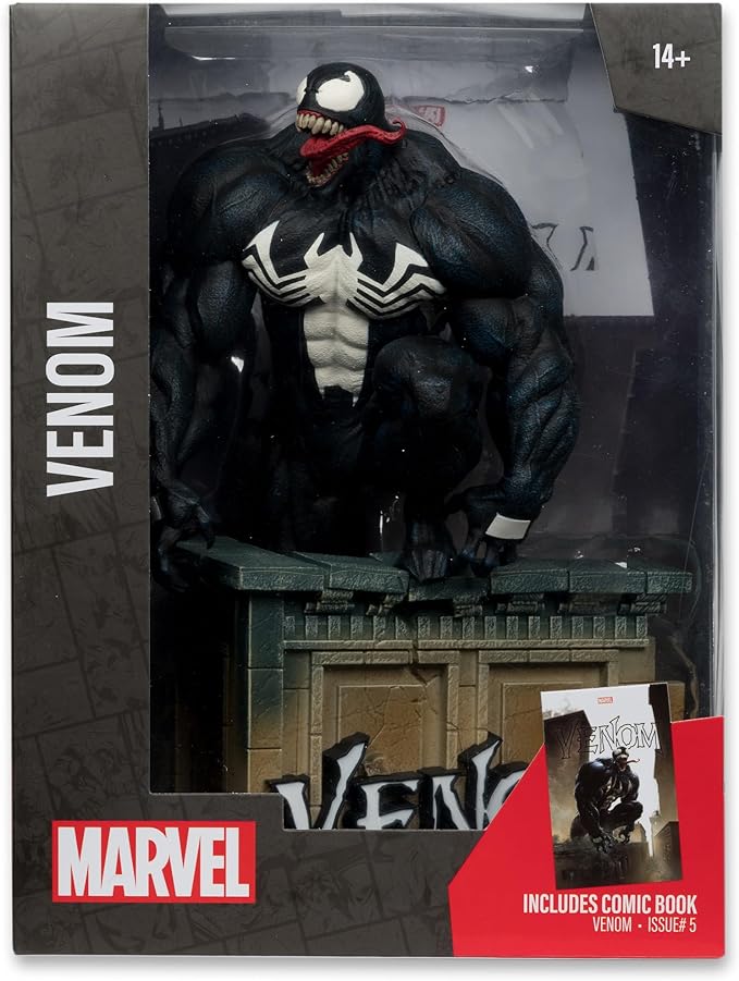 McFarlane Toys - Marvel Venom 1:6th Scale Collectible with Scene & Comic (Venom #5)