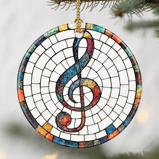 Musical Christmas Ornaments: Christmas Tree Ornaments, Holiday Decor for Musicians, Stocking Stuffers, Gift Ideas, Musician Gift, Music Teacher Gifts, Singer Gifts