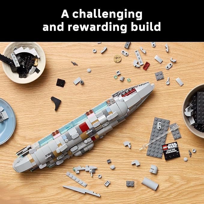 LEGO Star Wars Home One Starcruiser Building Set for Adults - Star Wars Collectibles Set with Display Stand - Building Kit with 559 Pieces - 75405
