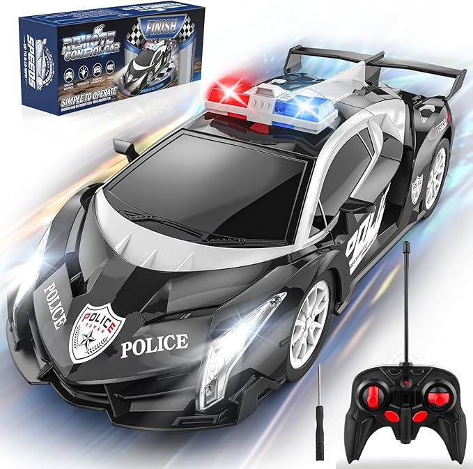 Growsland Remote Control Car Rc Cars for Boys 4-7 8-12, Kids Car Toys for Boys with Cool Flashing Light, Vehicle Hobby Race Cars Toys for Boy Girls Ages 4-6 5-7 6-8 8-12 Birthday Gift