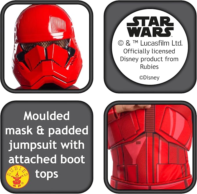 Rubies Star Wars Rise of The Skywalker Deluxe Sith Trooper Children's Costume
